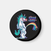 Aimant trait à la main licorne peing (Devant)