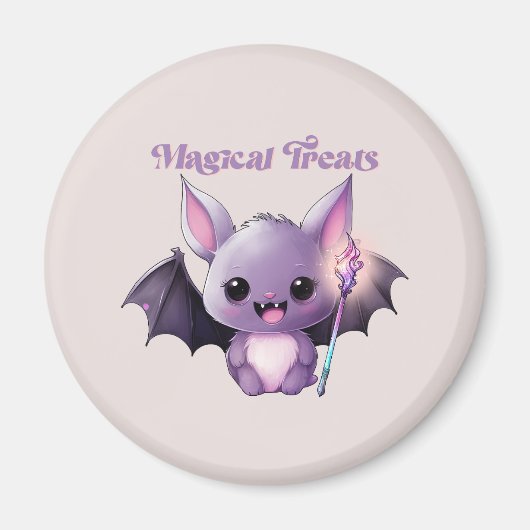 Aimant Traitements magiques avec Bats mignons (Devant)