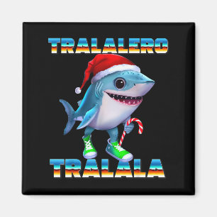 Aimant Tralalero Tralala Memes de Brainrot italien Noël