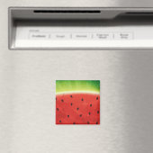 Aimant Tranche de pastèque géante à l'aquarelle mignonne (In Situ (Lave-vaisselle))