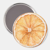 Aimant Tranche d'orange fruit (Recto/Verso)