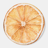 Aimant Tranche d'orange fruit (Devant)