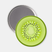 Aimant Tranches de fruits stylisées de Kiwi (Recto/Verso)