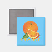 Aimant Tranches orange et orange (Recto/Verso)