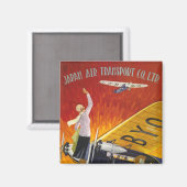 Aimant Transport aérien au Japon (Recto/Verso)