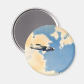 Aimant Transport vintage, avion Albatross (Recto/Verso)