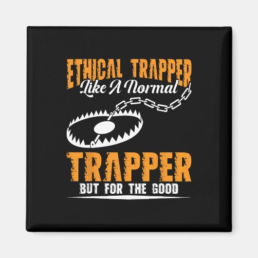 Aimant Trapper Stuff Coyote Trapping Chasseur Tr (Devant)