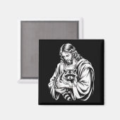 Aimant Trash Panda Jesus Raccoon Trashed Racoon Animal Ra (Recto/Verso)