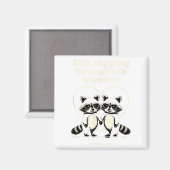 Aimant Trashpandas Couples Correspondants Saint-Valentin  (Recto/Verso)