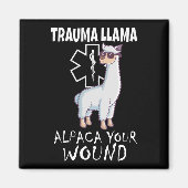 Aimant Trauma Llama Emt Design Medic Ems Alpaca Your Woun (Devant)