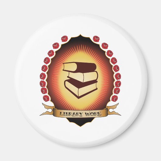 Aimant Travail de bibliothèque Mandorla (Devant)