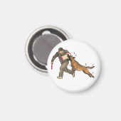 Aimant Travail de morsure de Malinois (Recto/Verso)