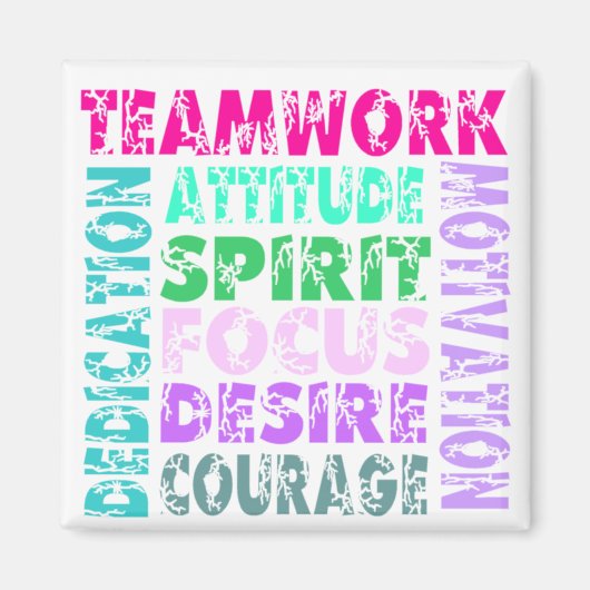 Aimant Travail d'équipe de VolleyChick (Devant)