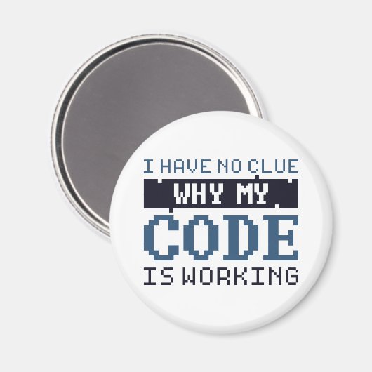 Aimant Travail du code (Recto/Verso)