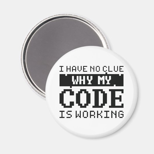 Aimant Travail du code (Recto/Verso)