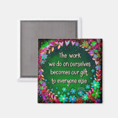 Aimant Travail Inspirant Nous-mêmes Citer Plutôt Trendy (Recto/Verso)