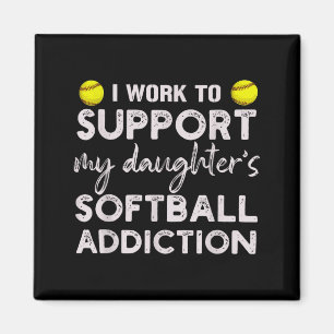 Aimant Travail pour soutenir l'addiction au softball de m