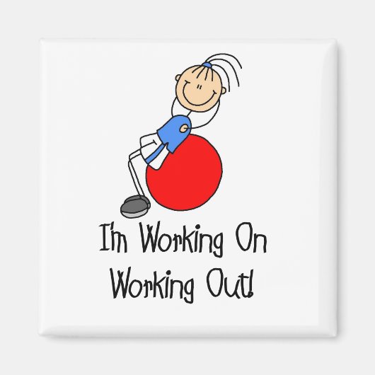 Aimant Travail sur l'utilisation de T-shirts et cadeaux (Devant)