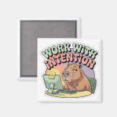 Aimant Travailler avec Intention (Recto/Verso)