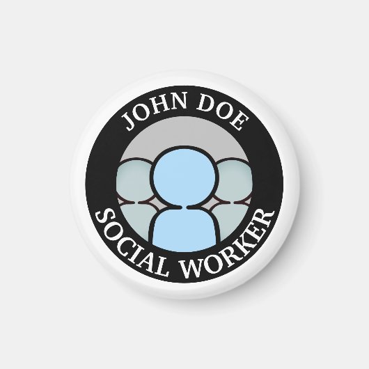 Aimant Travailler avec les gens (Devant)