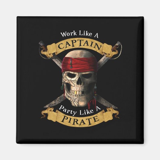 Aimant Travailler Comme Une Partie De Capitaine Comme Un (Devant)