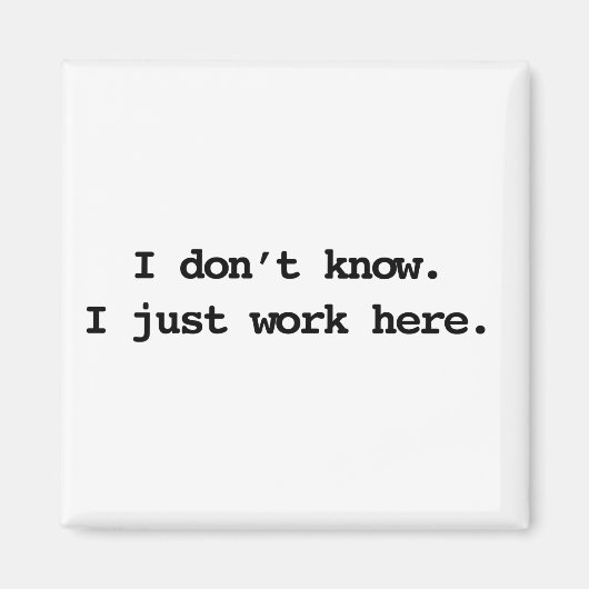 Aimant travailler ici (Devant)