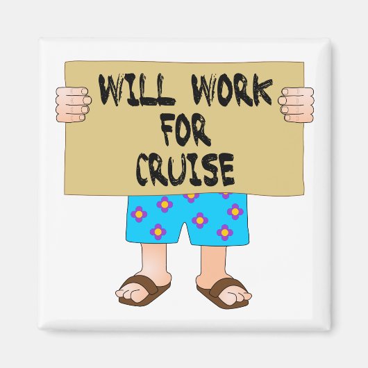 Aimant Travaillera pour la croisière (Devant)