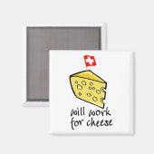 Aimant Travaillera Pour Le Fromage (Recto/Verso)