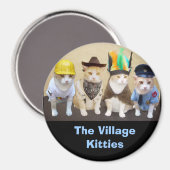 Aimant Travailleur, Cowboy, Officier, Chef (Recto/Verso)