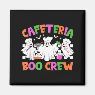 Aimant Travailleur de cafétéria Retro Cafeteria Boo Crew