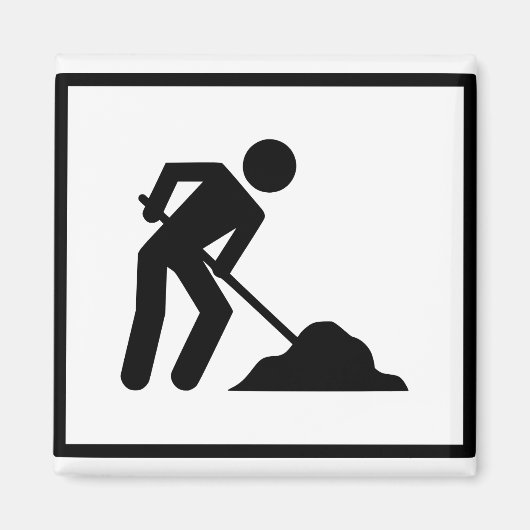 Aimant Travailleur routier (Devant)