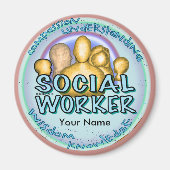 Aimant Travailleur social (Devant)