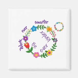 Aimant Travaillez toujours plus intelligemment, Soyez tou