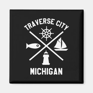 Aimant Traverse City Nord du Michigan La voilière à voile