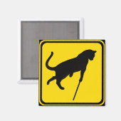 Aimant Traversée de chats aveugles ! (Recto/Verso)