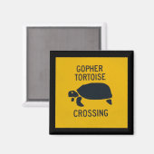 Aimant Traversée de tortues gopher (Recto/Verso)