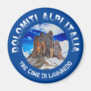 Aimant Tre Cime di Lavaredo. Dolomiti. Italia.