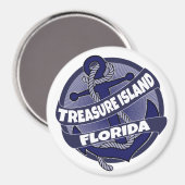 Aimant Treasure Island Floride ancre magnétique tourbillo (Recto/Verso)