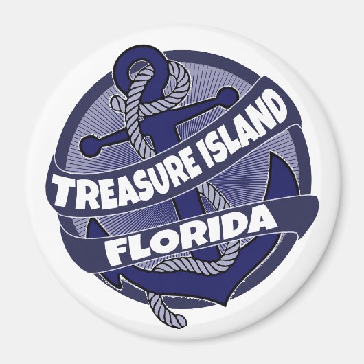 Aimant Treasure Island Floride ancre magnétique tourbillo (Devant)