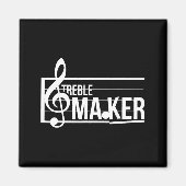 Aimant Treble Maker Pun Funny Marching Band Music Lover E (Devant)