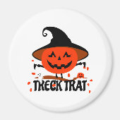 Aimant Treck Trat Citrouille Sourire (Devant)