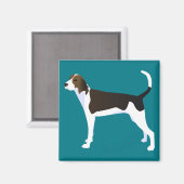 Aimant Treeing Walker Coonhound Basic Breed Personnalisab (Recto/Verso)