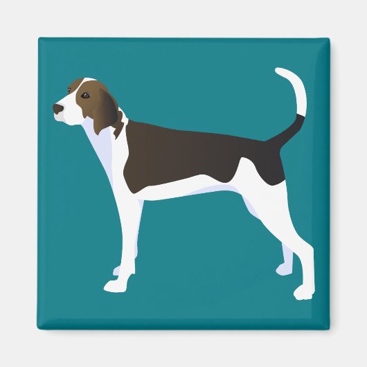 Aimant Treeing Walker Coonhound Basic Breed Personnalisab (Devant)