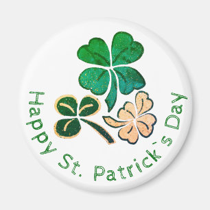 Aimant Trèfle Chanceux Shamrock Joyeux St. Patrick