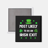 Aimant Trèfle de la Saint-Patrick le plus susceptible de (Recto/Verso)