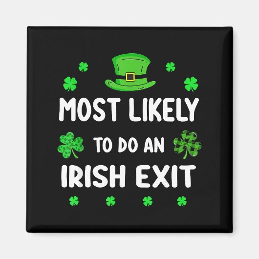 Aimant Trèfle de la Saint-Patrick le plus susceptible de (Devant)