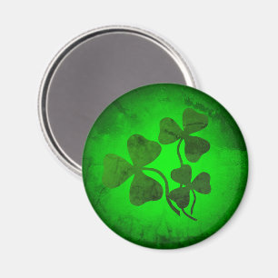 Aimant Trèfle irlandais/trèfle vert, éclat vert de l'Irla