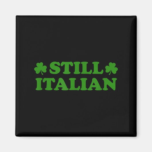 Aimant trèfle italien drôle St Patrick Saint Patty (Devant)