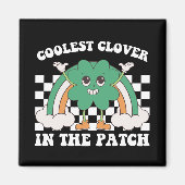 Aimant Trèfle le plus cool du patch St Patrick's Day (Devant)