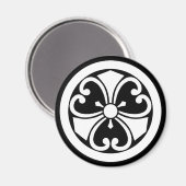 Aimant trèfle ligneux avec des épées vignes (Recto/Verso)